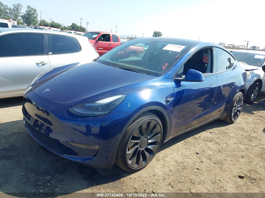 VIN 7SAYGDEF7NF491665 2022 TESLA MODEL Y PERFORMANCE