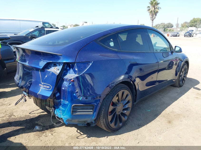 VIN 7SAYGDEF7NF491665 2022 TESLA MODEL Y PERFORMANCE
