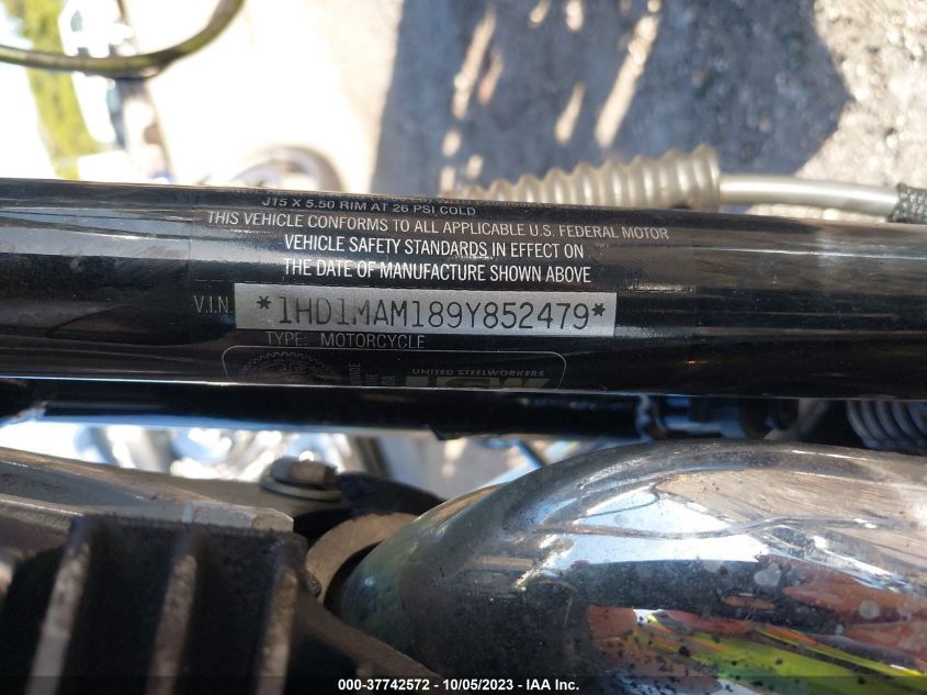 2009 HARLEY-DAVIDSON FLHTCUTG 1HD1MAM189Y852479