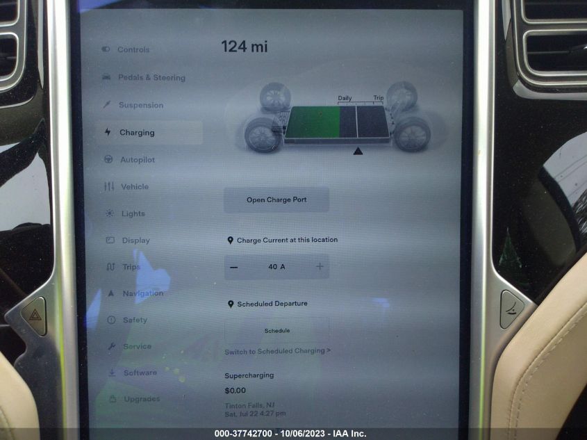 2015 TESLA MODEL S 85D/70D/90D/P90D - 5YJSA1E23FF104126