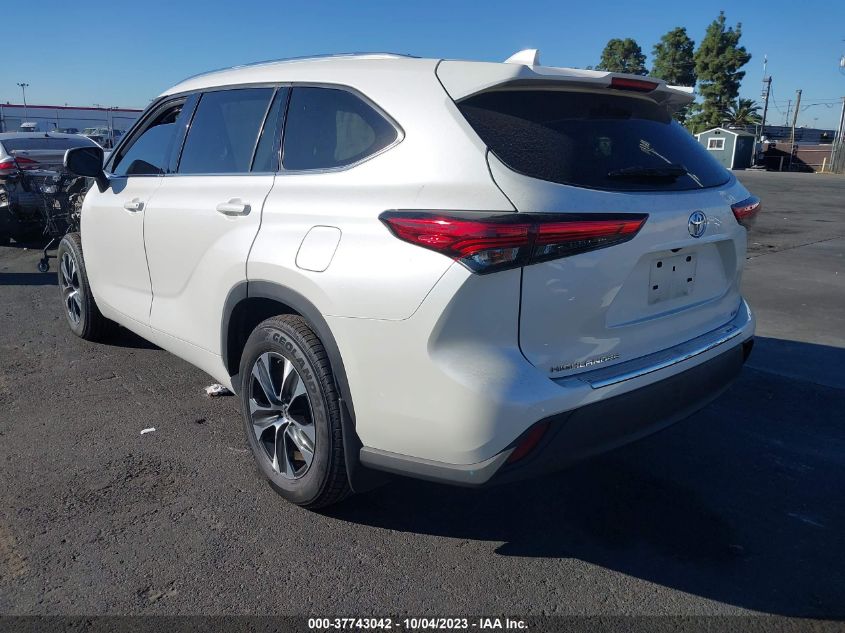 2020 TOYOTA HIGHLANDER XLE - 5TDGZRAH8L5513558