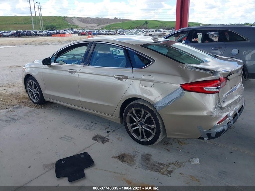 VIN 3FA6P0CD9KR269627 2019 FORD FUSION SEL