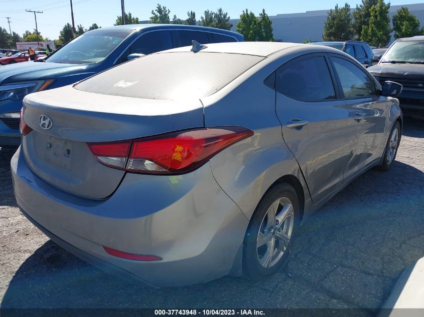 2016 HYUNDAI ELANTRA SE - KMHDH4AEXGU481711