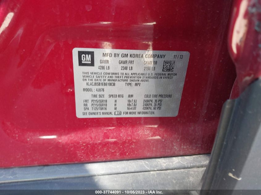 2014 BUICK ENCORE CONVENIENCE - KL4CJBSB1EB610838