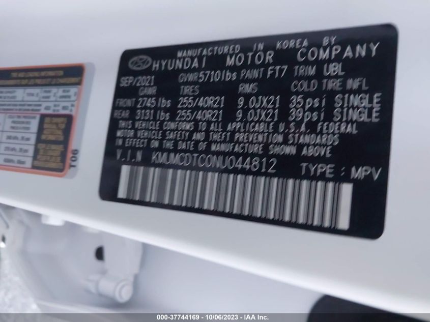 2022 GENESIS GV70 3.5T SPORT KMUMCDTC0NU044812