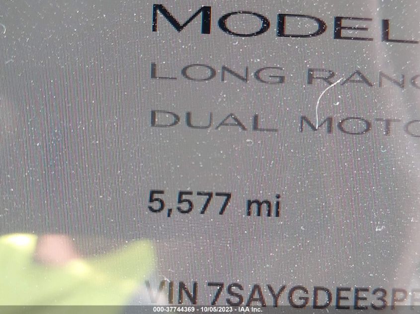 2023 TESLA MODEL Y LONG RANGE - 7SAYGDEE3PF707800