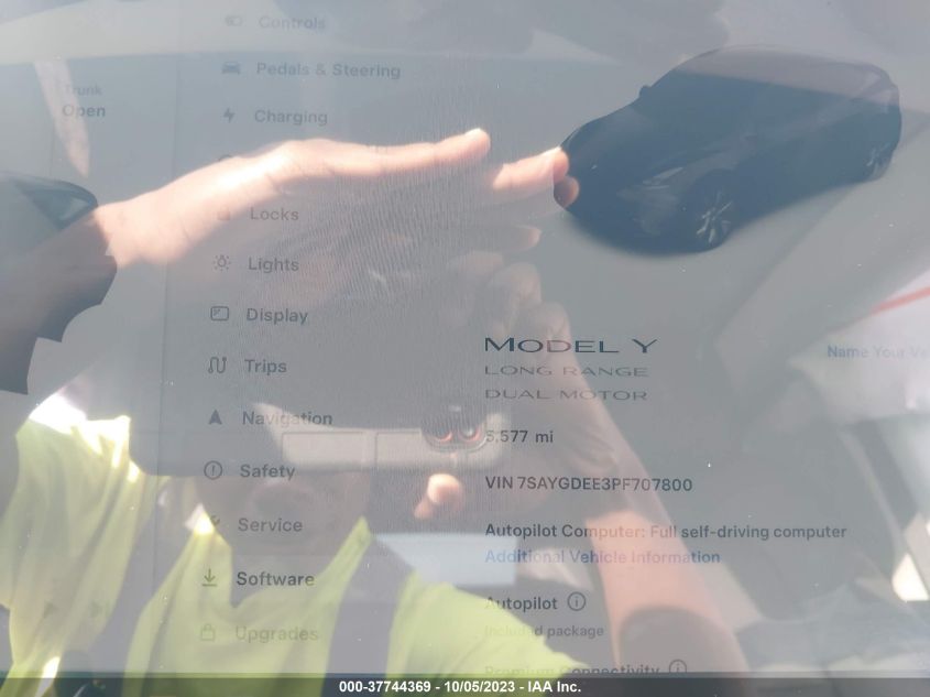 2023 TESLA MODEL Y LONG RANGE - 7SAYGDEE3PF707800
