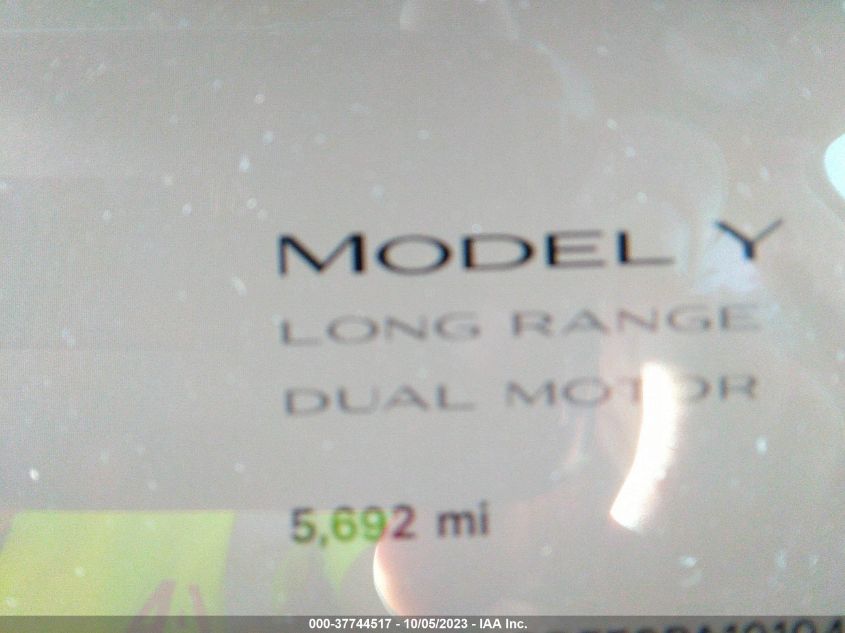 2023 TESLA MODEL Y LONG RANGE - 7SAYGDEE0PA101044