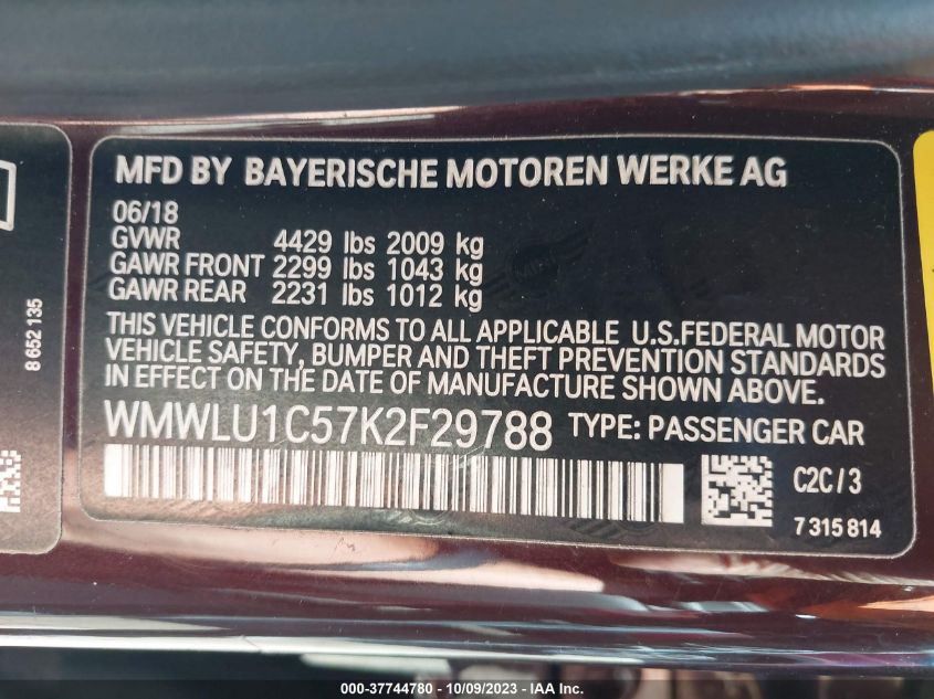 VIN WMWLU1C57K2F29788 2019 MINI CLUBMAN COOPER
