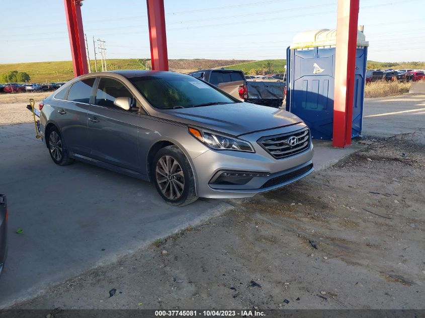 2015 HYUNDAI SONATA 2.4L SPORT - 5NPE34AF7FH043009