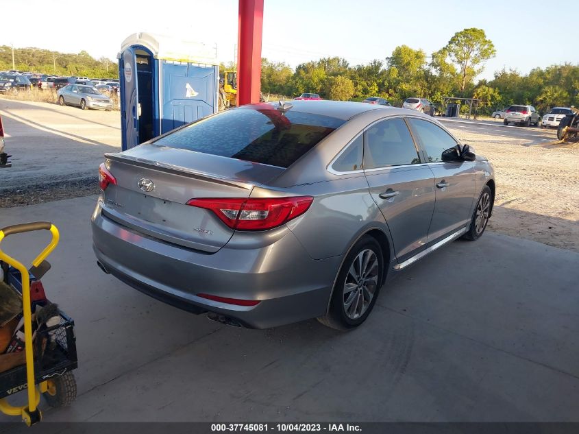 2015 HYUNDAI SONATA 2.4L SPORT - 5NPE34AF7FH043009