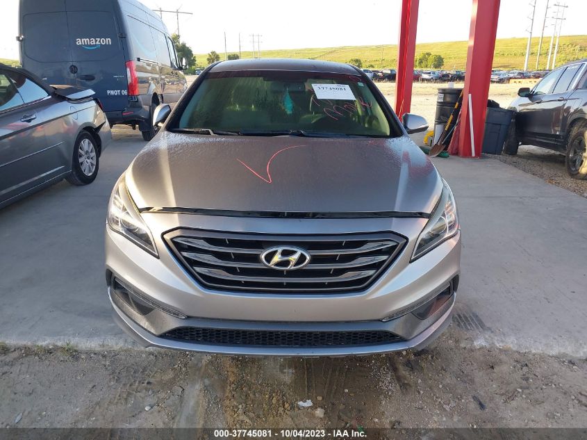 2015 HYUNDAI SONATA 2.4L SPORT - 5NPE34AF7FH043009