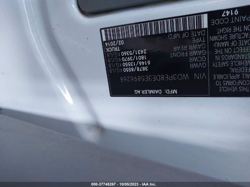 2014 MERCEDES-BENZ SPRINTER 2500 HIGH ROOF WD3PE8DE3E5896268