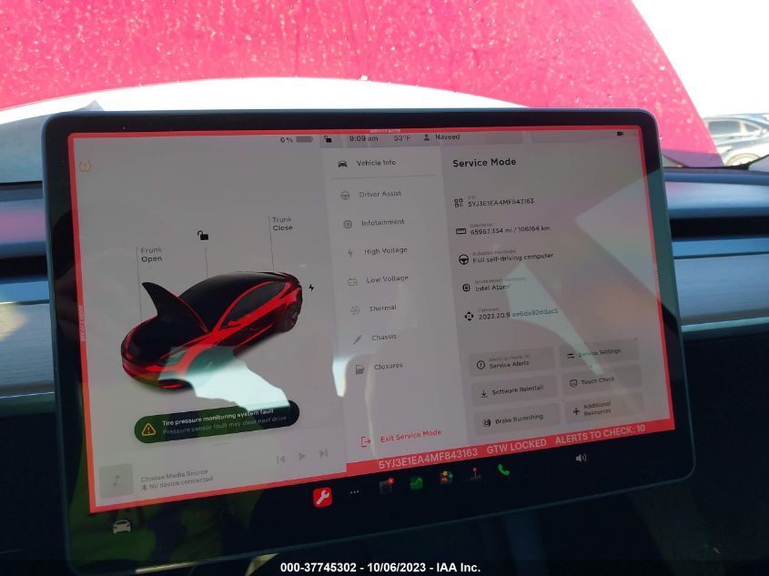 2021 TESLA MODEL 3 - 5YJ3E1EA4MF843163