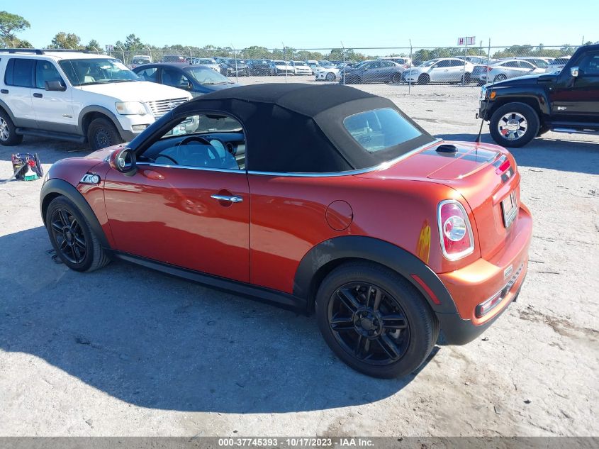 2013 MINI COOPER ROADSTER S - WMWSY3C56DT565946