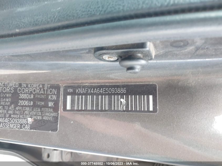 2014 KIA FORTE LX - KNAFX4864E5093886