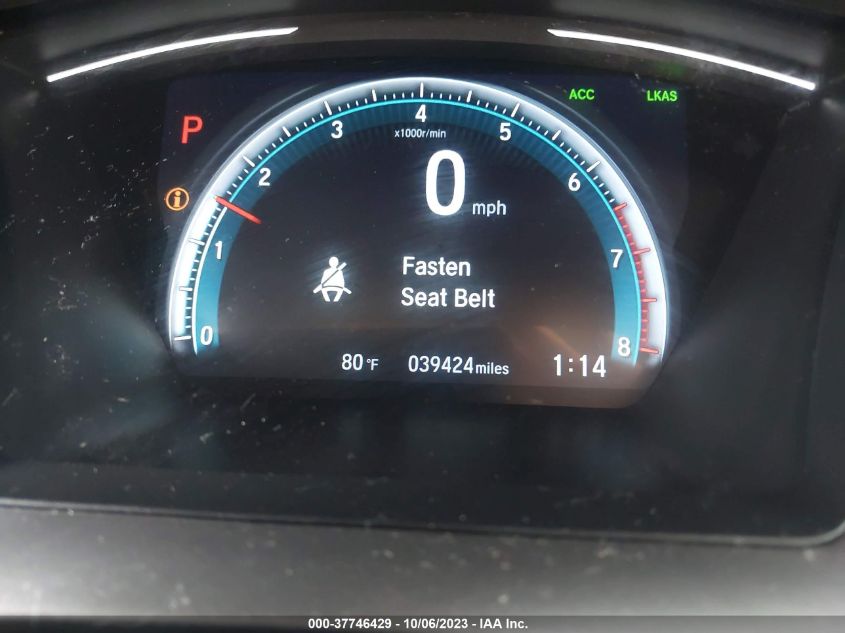 VIN 19XFC1F39KE014028 2019 HONDA CIVIC SEDAN EX