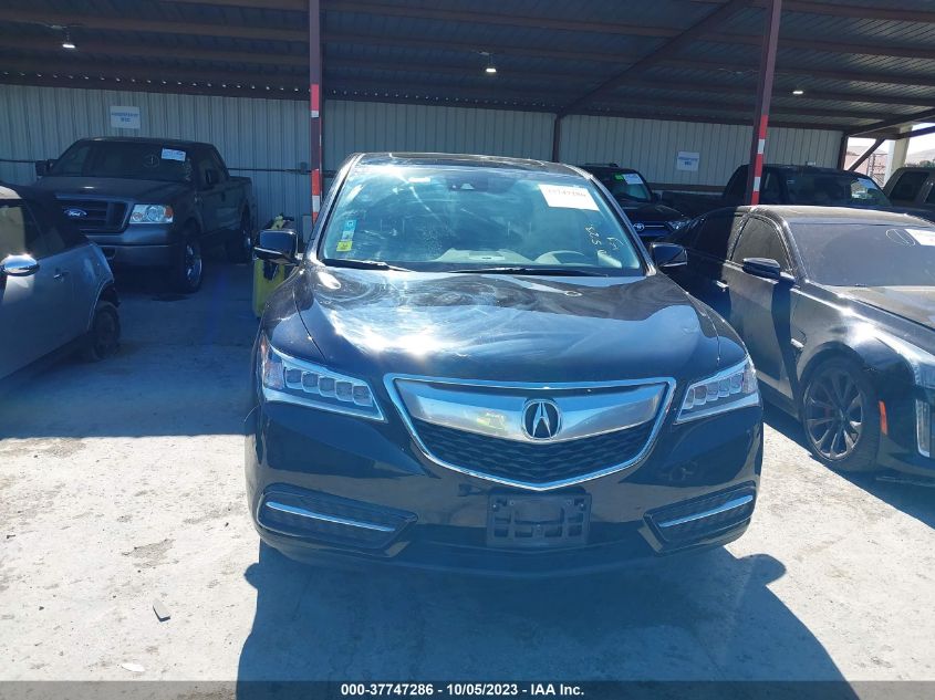 2016 ACURA MDX W/TECH/W/TECH - 5FRYD4H40GB018286