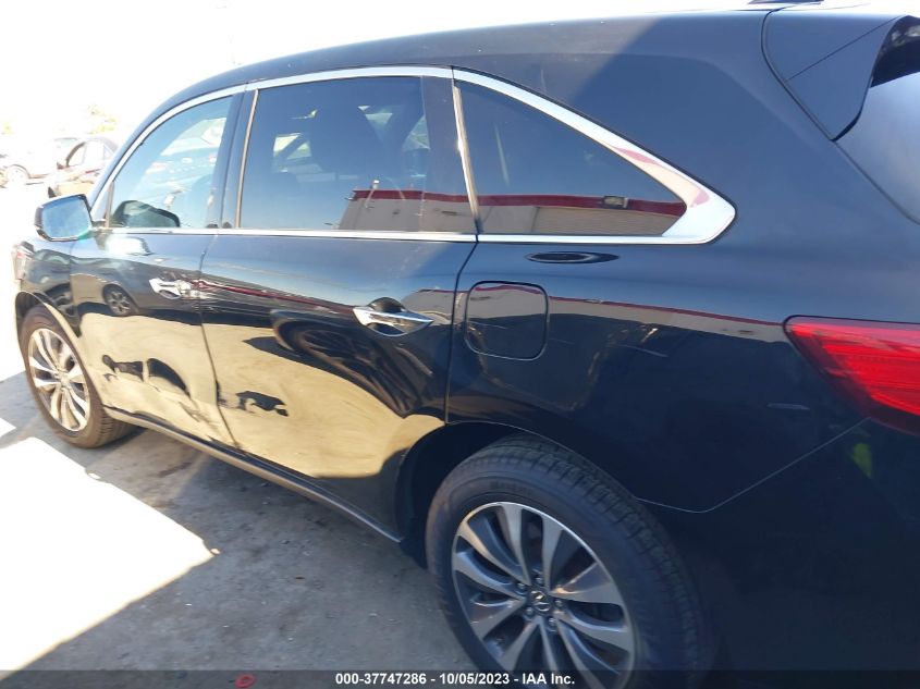 2016 ACURA MDX W/TECH/W/TECH - 5FRYD4H40GB018286