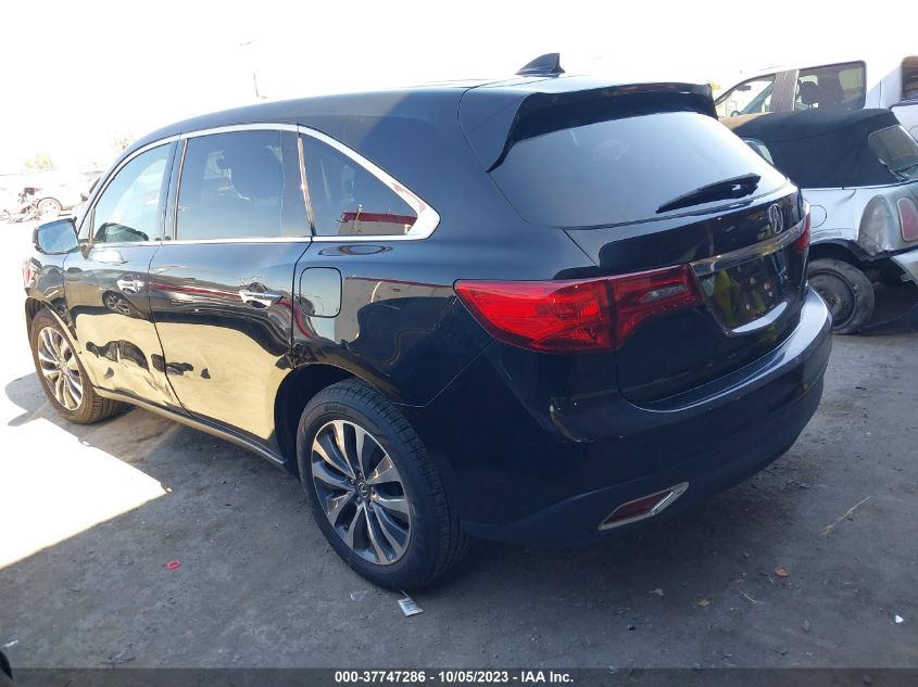 2016 ACURA MDX W/TECH/W/TECH - 5FRYD4H40GB018286