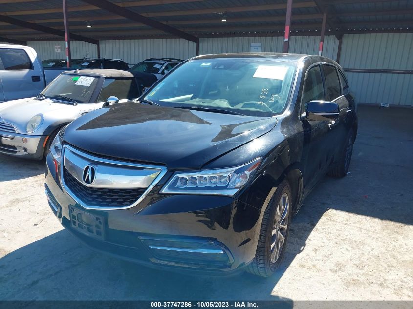 2016 ACURA MDX W/TECH/W/TECH - 5FRYD4H40GB018286