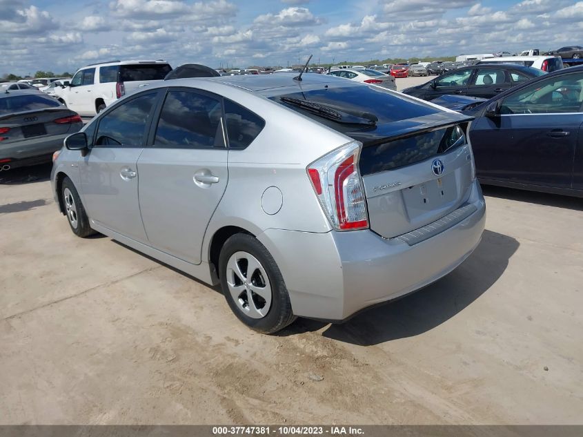 2013 TOYOTA PRIUS ONE/TWO/THREE/FOUR/FIVE - JTDKN3DU4D5594528