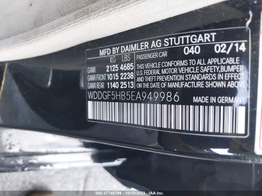 2014 MERCEDES-BENZ C-CLASS C 350 SPORT - WDDGF5HB5EA949986