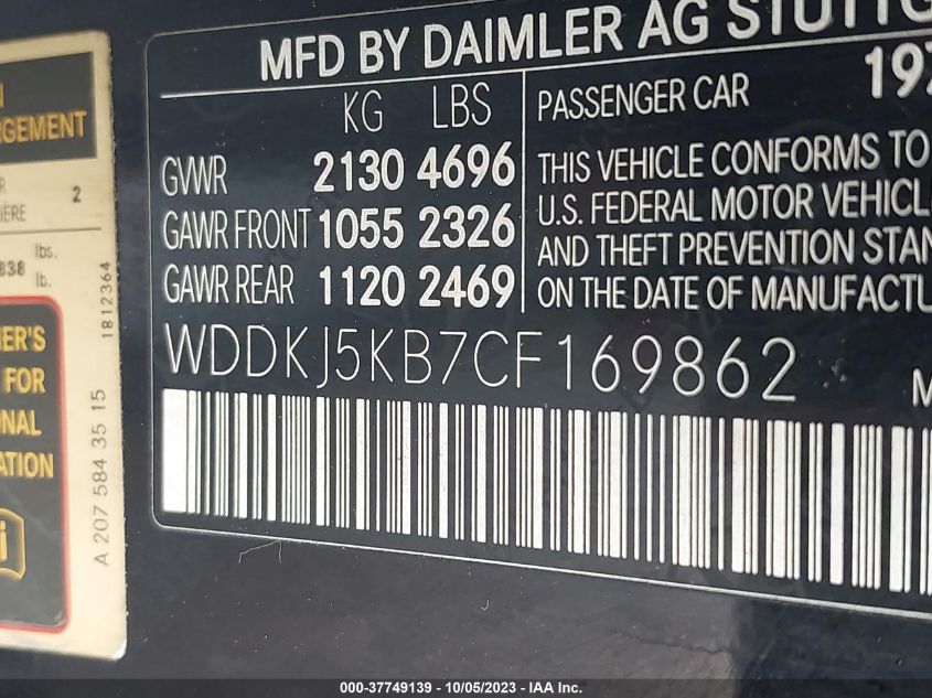 2014 MERCEDES-BENZ CLS-CLASS CLS 550 WDDLJ7DB7EA123705