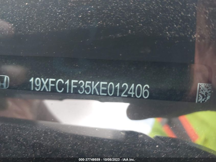 19XFC1F35KE012406 Honda Civic Sedan EX 9