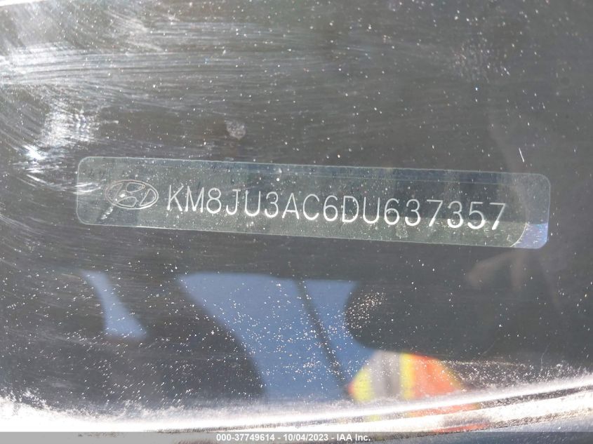 2013 HYUNDAI TUCSON GLS - KM8JU3AC6DU637357