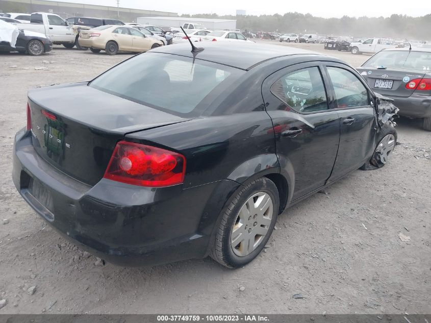 2013 DODGE AVENGER SE - 1C3CDZAB4DN677846