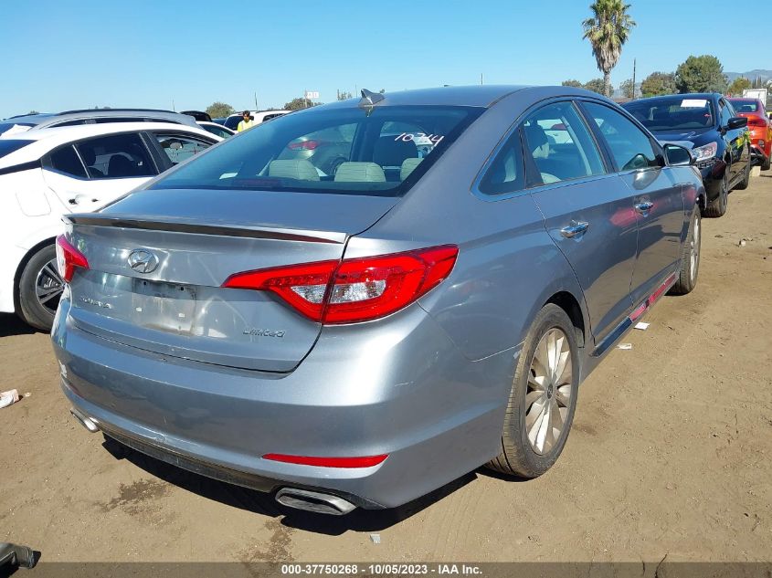 2015 HYUNDAI SONATA 2.4L LIMITED - 5NPE34AF9FH189461