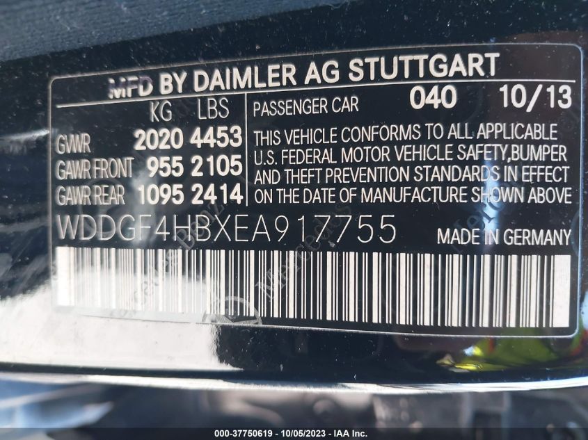 2014 MERCEDES-BENZ C-CLASS C 250 - WDDGF4HBXEA917755