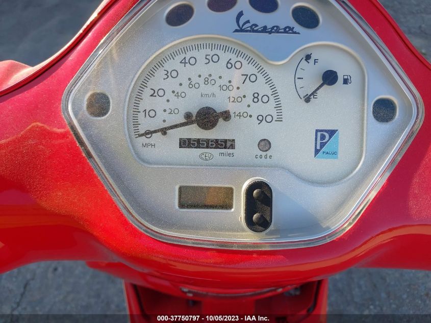2007 VESPA LX 150 ZAPM448FX75006471
