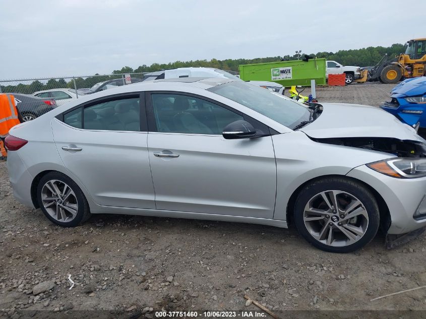 2017 HYUNDAI ELANTRA LIMITED - 5NPD84LF9HH114644