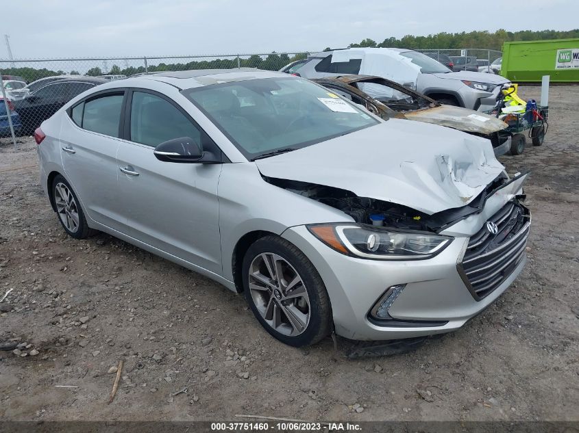 2017 HYUNDAI ELANTRA LIMITED - 5NPD84LF9HH114644