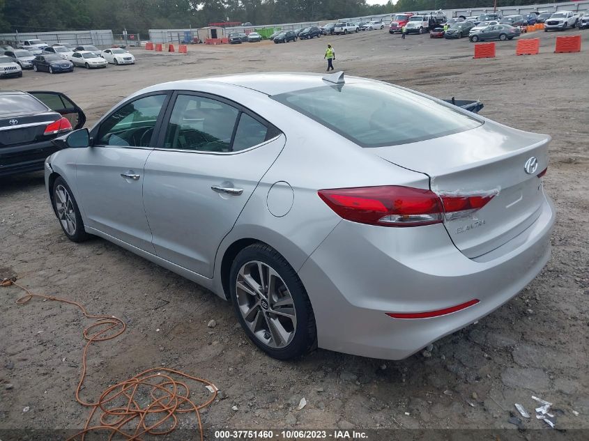 2017 HYUNDAI ELANTRA LIMITED - 5NPD84LF9HH114644