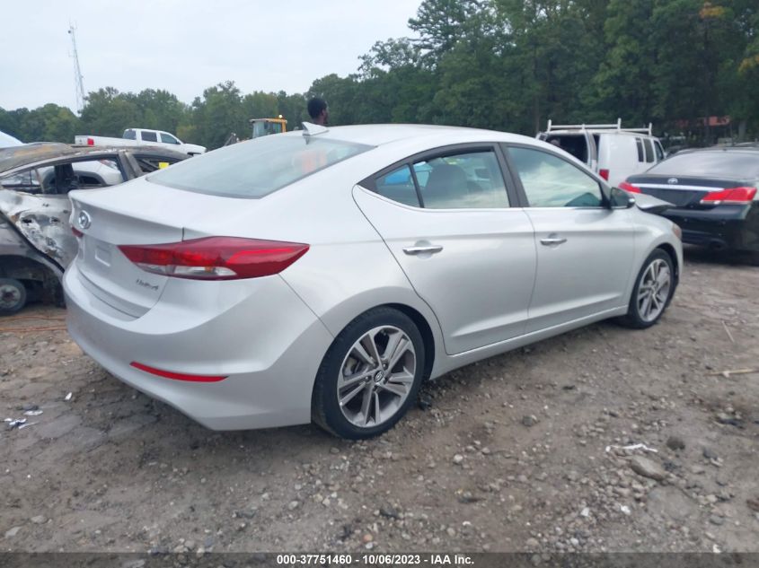 2017 HYUNDAI ELANTRA LIMITED - 5NPD84LF9HH114644