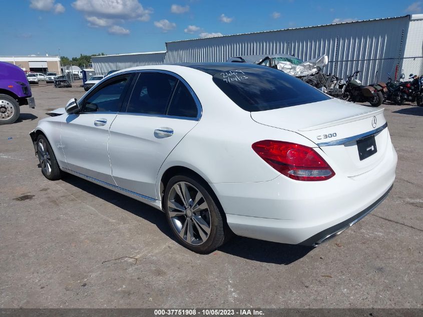 2016 MERCEDES-BENZ C 300 55SWF4JB4GU11470
