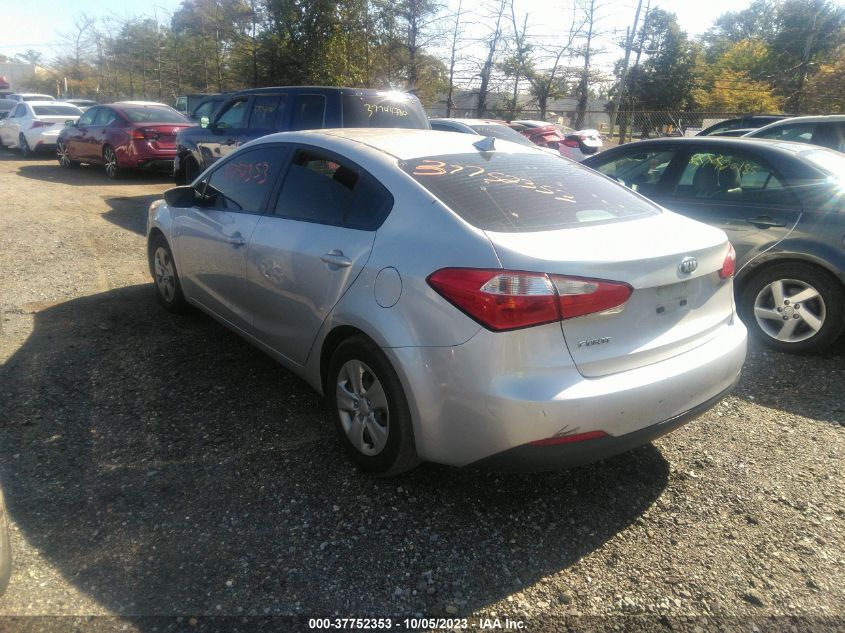 2016 KIA FORTE LX - KNAFK4A65G5499709