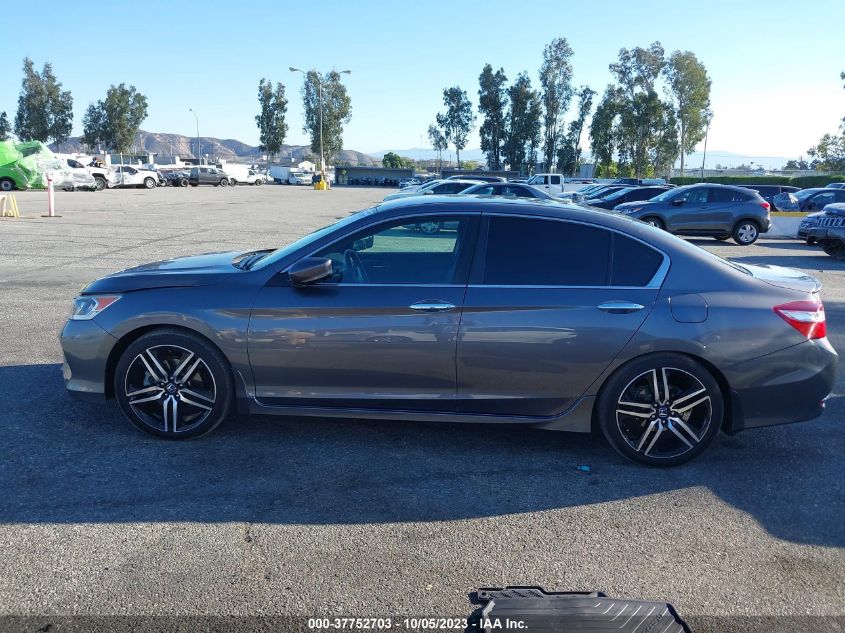 2016 HONDA ACCORD SEDAN SPORT - 1HGCR2F51GA131378