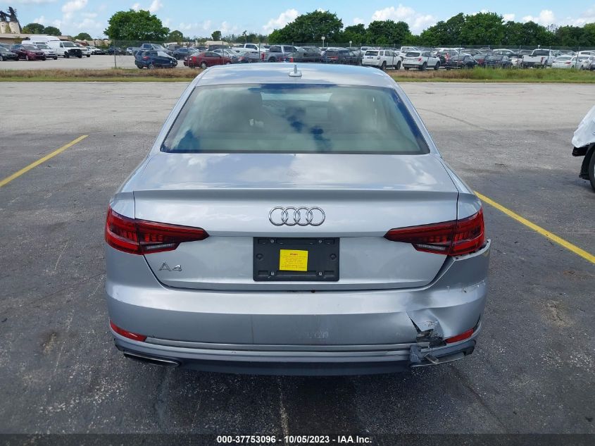 2019 AUDI A4 PREMIUM/TITANIUM PREMIUM - WAUGMAF4XKN004854