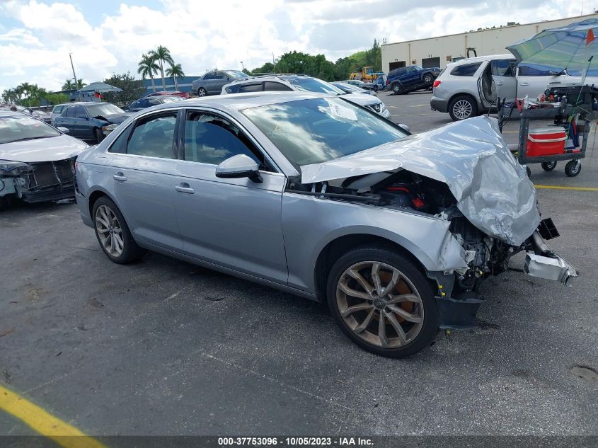 2019 AUDI A4 PREMIUM/TITANIUM PREMIUM - WAUGMAF4XKN004854