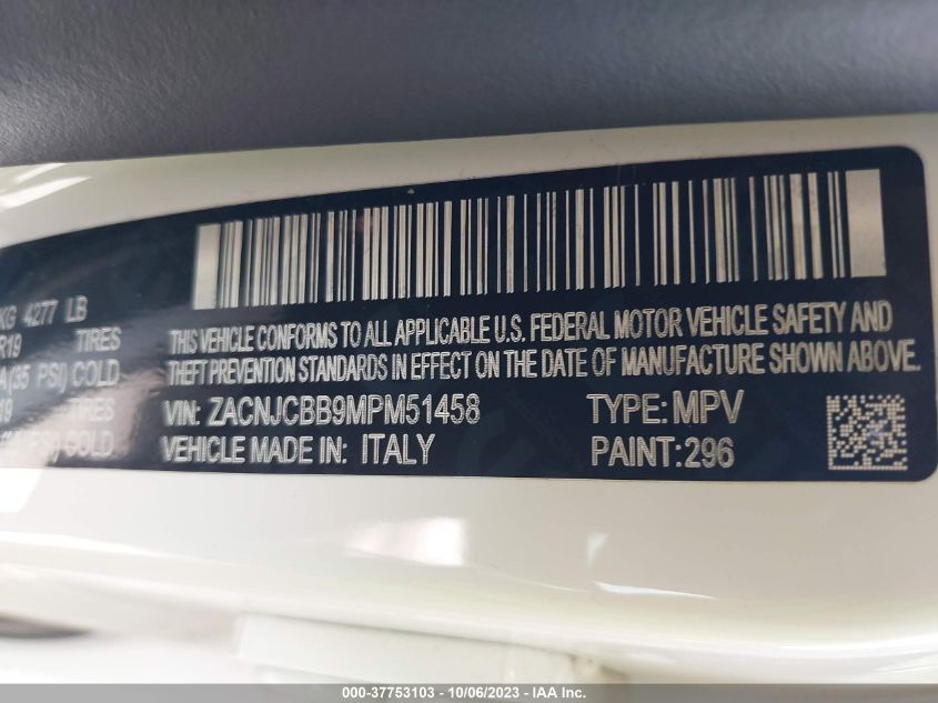 2021 JEEP RENEGADE LATITUDE - ZACNJCBB9MPM51458