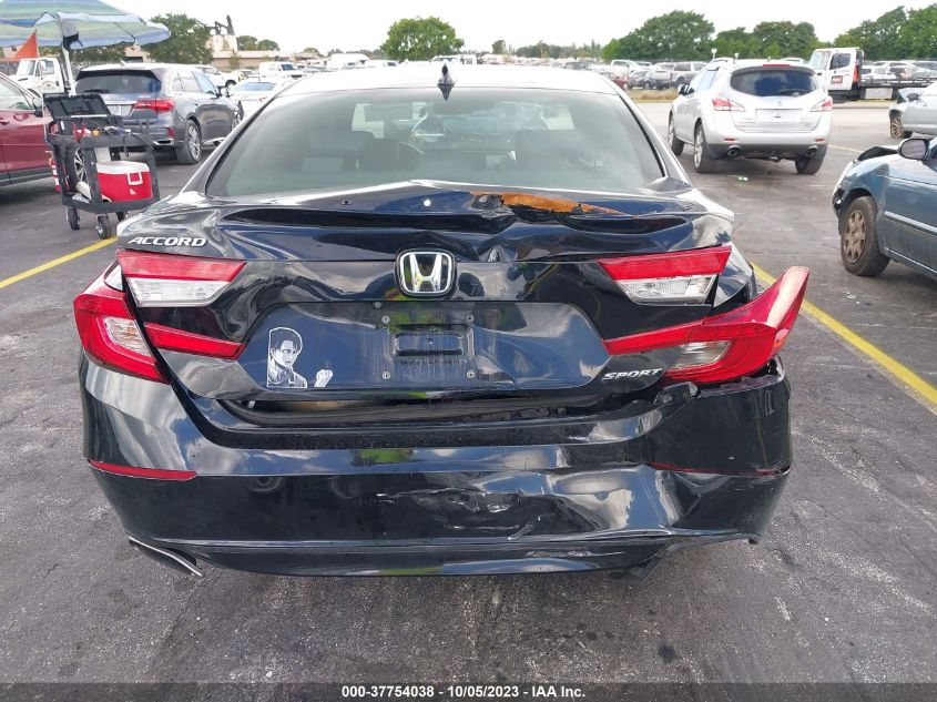 2018 HONDA ACCORD SPORT - 1HGCV1F39JA021707
