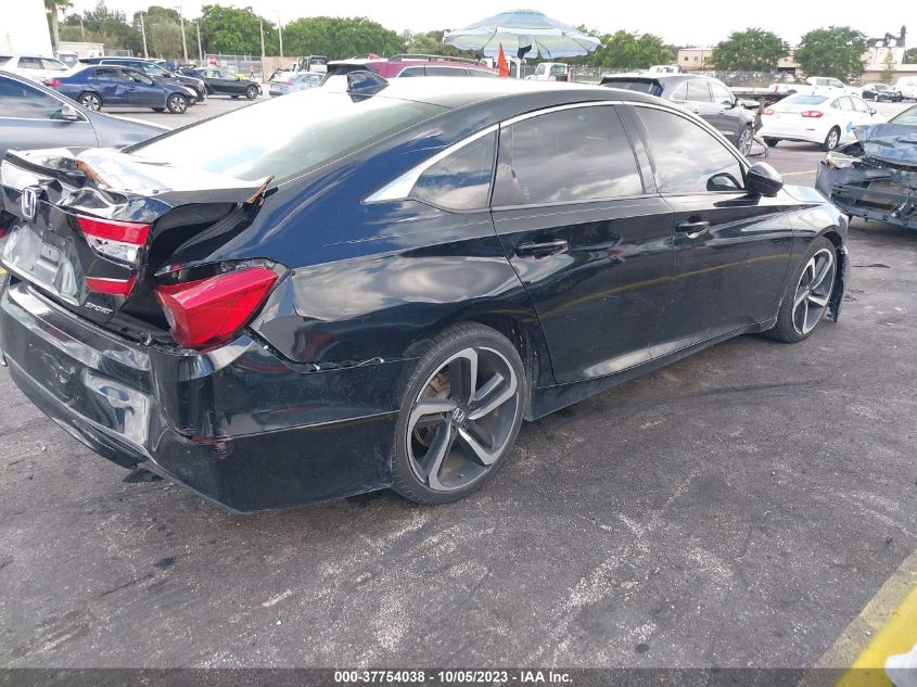 2018 HONDA ACCORD SPORT - 1HGCV1F39JA021707