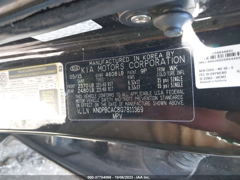 2016 KIA SPORTAGE LX - KNDPBCAC8G7811369