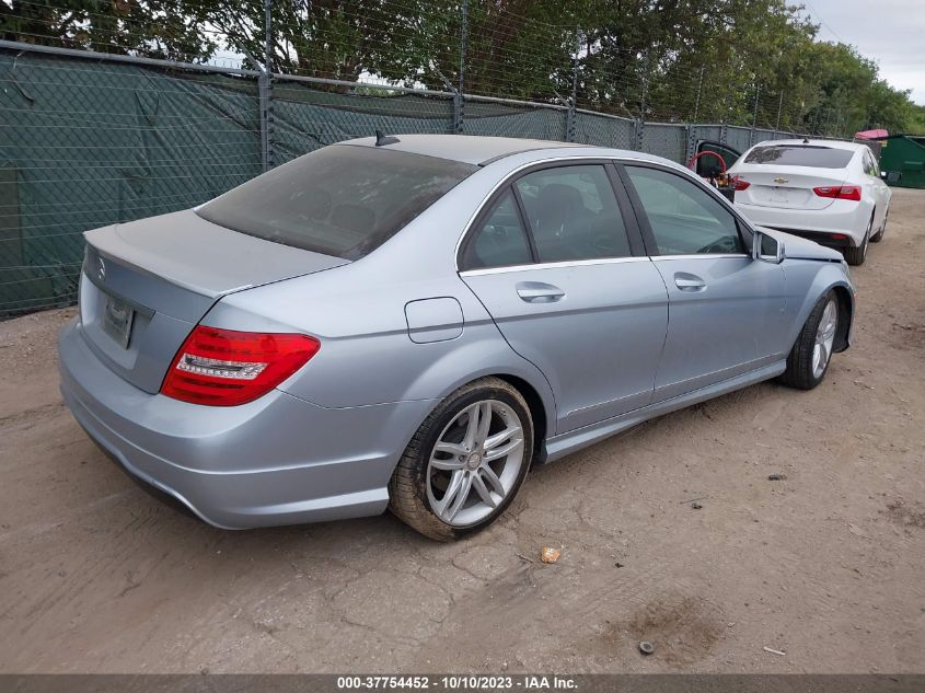 2013 MERCEDES-BENZ C-CLASS C 250 - WDDGF4HB9DA790690