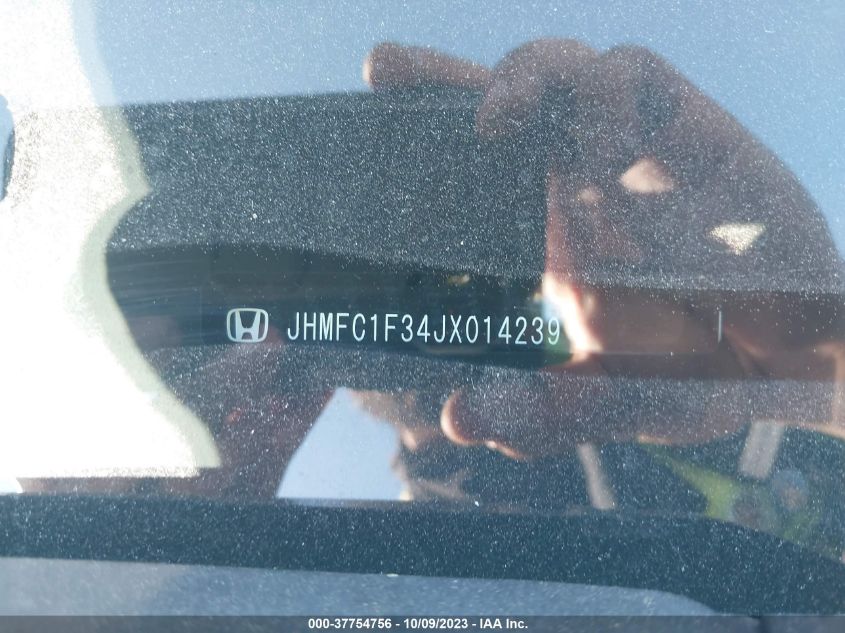 2018 HONDA CIVIC SEDAN EX-T - JHMFC1F34JX014239