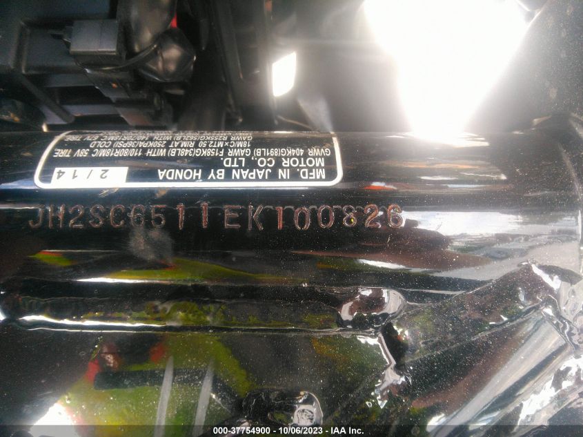 2014 HONDA CB1100 JH2SC6511EK100826